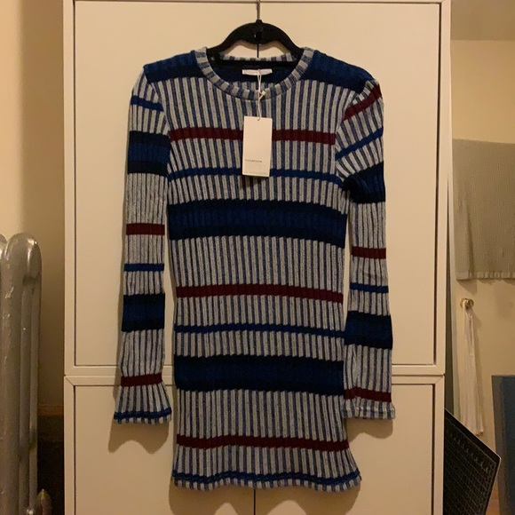 Zara | Dresses | Zara Striped Knit Sweater Minidress | Poshmark